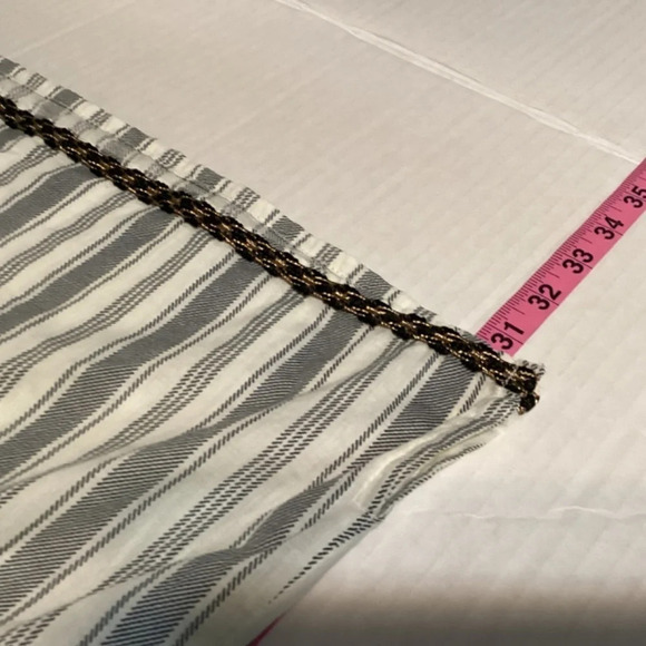 IRVING & FINE blouse womens Size M linen tunic boho hippee embroidered lag… - Picture 10 of 11